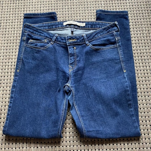 Zara Womens Core Denim Jeans Blue Au W 